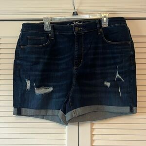 Universal Thread high rise distressed jean shorts - 18W - EUC